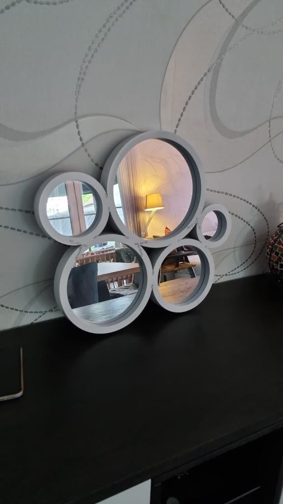 Miroir mural décoratif moderne, Maison & Meubles, Accessoires pour la Maison | Miroirs, Comme neuf, 50 à 75 cm, 100 à 150 cm, Rond