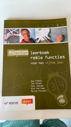 Pienter 5 ASO - 3/4u reële functies leerboek, Boeken, Schoolboeken, Ophalen of Verzenden, Zo goed als nieuw, ASO, Nederlands