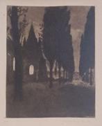 Maurice-Emile Blieck (1878-1943): Duisternis (41 x 58 cm), Antiek en Kunst, Kunst | Etsen en Gravures, Ophalen of Verzenden