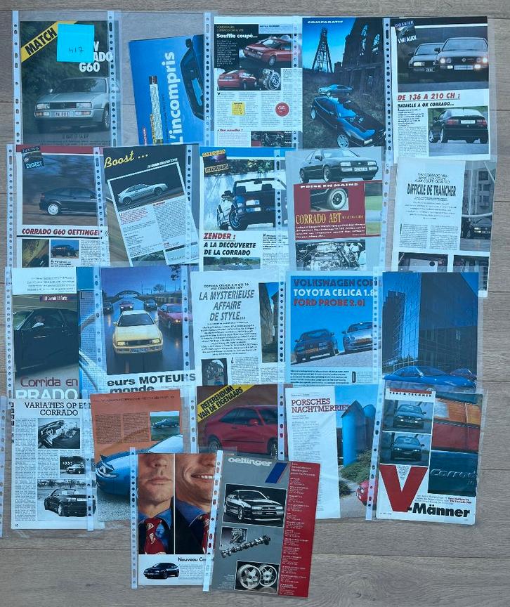 VW CORRADO - ARTIKELS, Boeken, Auto's | Folders en Tijdschriften, Ophalen of Verzenden