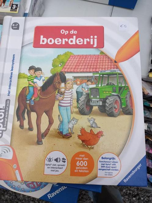 TipToi boek 'Op de boerderij', Kinderen en Baby's, Speelgoed | Educatief en Creatief, Gebruikt, Elektronica, Ontdekken, Met geluid