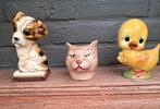 2 oude,keramieken spaarpotjes, Antiek en Kunst, Ophalen of Verzenden