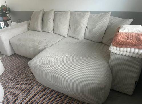 Sofa 3,1m ribflueel - mooie zetel!, Huis en Inrichting, Zetels | Zetels, Gebruikt, Hoekbank, Vierpersoons of meer, 300 cm of meer