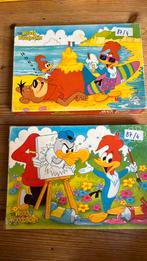 Twee puzzels MB Woody Woodpecker 60 stukken, Kinderen en Baby's, Speelgoed | Kinderpuzzels, Gebruikt, Ophalen of Verzenden