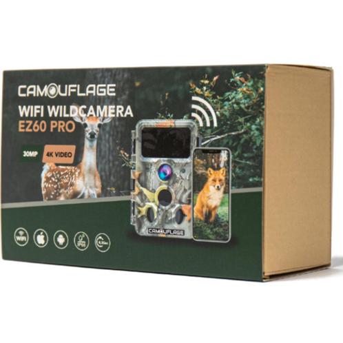 Camouflage EZ60 WIFI Wildcamera, TV, Hi-fi & Vidéo, Caméras action, Neuf, Autres marques, Enlèvement ou Envoi