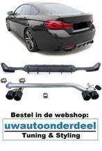 uitlaat + Carbon Look Diffuser Voor Bmw 4 serie F32 F33 F36, Verzenden