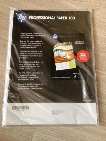 Nieuw HP Professional Paper 180.  25 vellen, gratis verzendi