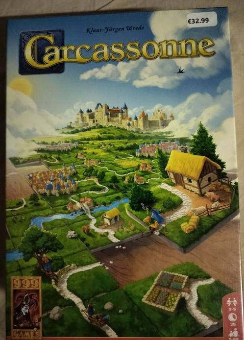 Carcassonne basisspel nieuw en ongeopend, Hobby en Vrije tijd, Gezelschapsspellen | Bordspellen, Nieuw, Drie of vier spelers, Ophalen of Verzenden