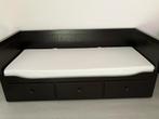 Day-bed Hemnes van IKEA - in zeer goede staat, Maison & Meubles, 160 cm, Comme neuf, Deux personnes, Noir