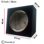 Subwoofer MDF Behuizing 15 Inch 38 Cm 57 Liter, Ophalen of Verzenden, Nieuw