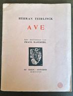 (Frans Masereel), Herman Teirlinck – boek “Ave”, Ophalen of Verzenden