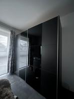 zwarte kast met 2 schuifdeuren, Jore (nieuw:€1000), Huis en Inrichting, Kasten | Kleerkasten, Ophalen, Gebruikt