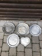 Tinnen borden 4KG!, Antiek en Kunst, Ophalen of Verzenden