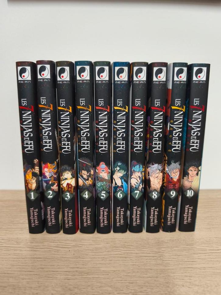 Les 7 ninjas d'Efu - 10 tomes (complet), Livres, BD | Comics, Comme neuf, Série complète ou Série, Japon (Manga), Enlèvement ou Envoi
