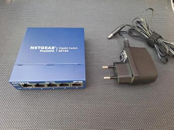 NETGEAR Gigabit Ethernet-switch GS-105 Prosafe met 5 poorten beschikbaar voor biedingen