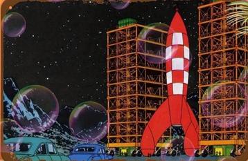 KUIFJE OP DE MAAN ** ALUMINIUM PANEEL beschikbaar voor biedingen