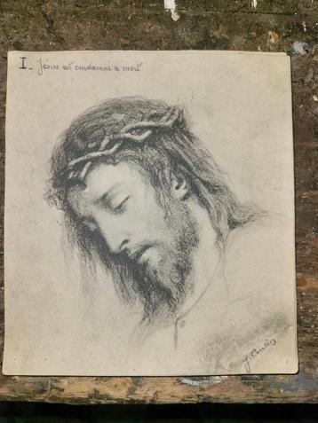 Collection signée de dessins Chemin de croix du Christ