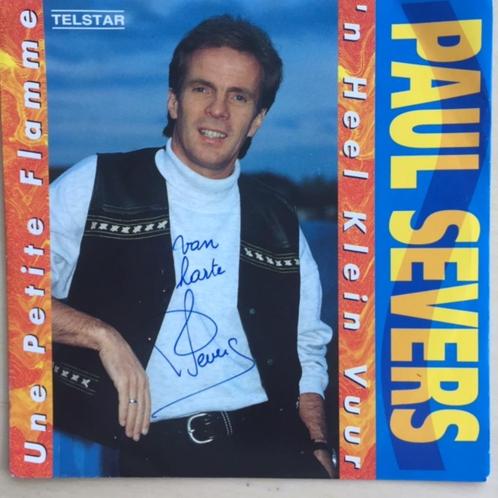 Paul Severs(gesigneerd) -'n Heel Klein Vuur, CD & DVD, Vinyles Singles, Comme neuf, Single, En néerlandais, 7 pouces, Enlèvement ou Envoi