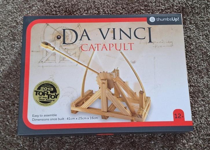 Da Vinci katapult - houten speelgoed (nieuwstaat), Hobby en Vrije tijd, Modelbouw | Figuren en Diorama's, Nieuw, Figuur of Figuren