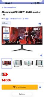 Alienware 34” G Sync Ultimate, Computers en Software, Monitoren, Ophalen, Zo goed als nieuw, Gaming