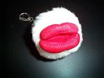 Nieuwe POM POM valentijn sleutelhanger met lippen, Enlèvement ou Envoi, Neuf
