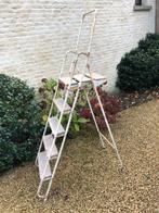 Ladder , metalen frame met houten treden, Doe-het-zelf en Bouw, Ladders en Trappen, Ophalen, Gebruikt, Ladder, Opvouwbaar of Inschuifbaar