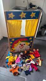 poppenkast met poppen, Ophalen, Gebruikt