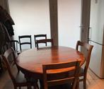 Table extensible en merisier + 6 chaises de Herve, Antiquités & Art