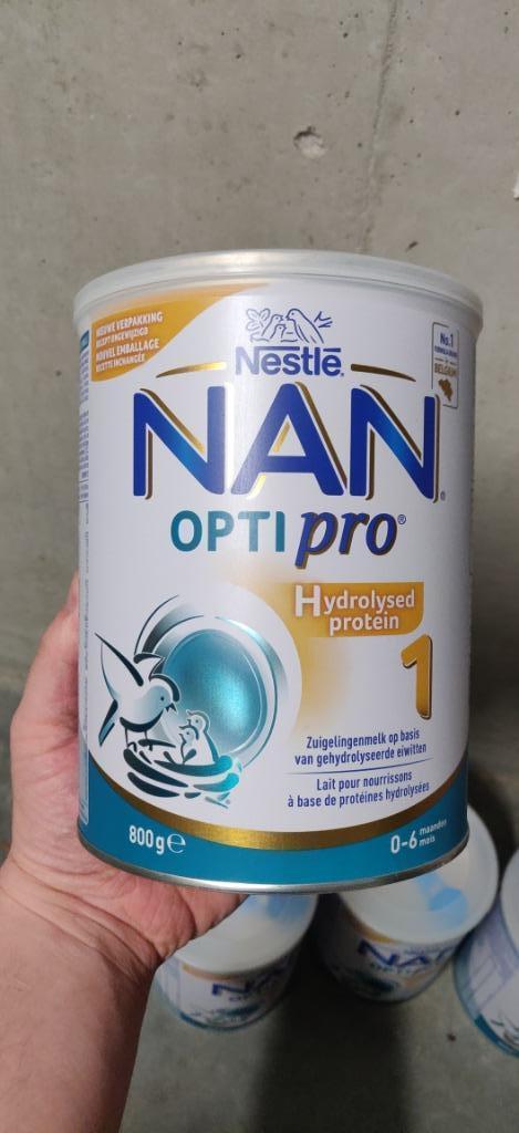 4 x NAN opti Pro - Hydrolysed protein 1 - zuigelingenmelk fl, Enfants & Bébés, Aliments pour bébé & Accessoires, Neuf, Autres types