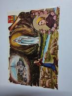 Een postkaart over Lourdes Bernadette bid aan de grot tot ma, Ophalen