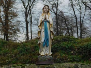Statue de Marie avec chapelet - polystone, Enlèvement ou Envoi, Religion
