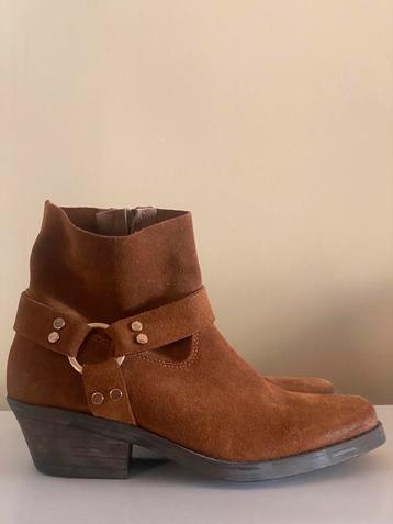 ICONIC suède enkelboots (38) - nieuw! beschikbaar voor biedingen