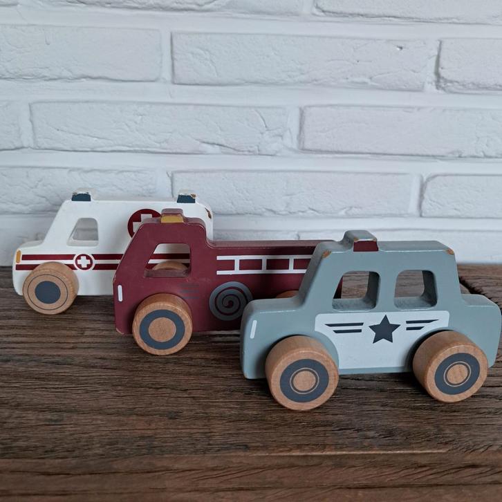 Auto's van hout van Little Dutch, Kinderen en Baby's, Speelgoed |Speelgoedvoertuigen, Gebruikt, Ophalen of Verzenden