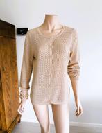 Talking French cardigan – Maat XL – subtiel glanzend, Talking French, Beige, Maat 42/44 (L), Ophalen of Verzenden