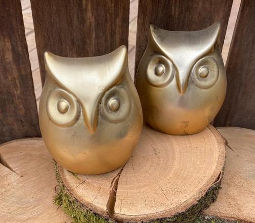 UIL 11 CM HOOG GOUD Nieuw, Verzamelen, Beelden en Beeldjes, Nieuw, Dier, Ophalen of Verzenden