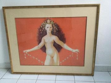 Kader met foto, Antiek en Kunst, Kunst | Tekeningen en Fotografie, Ophalen