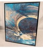 art moderne, abstrait, atmosphère bleue, peinture sur toile, Antiquités & Art, Enlèvement ou Envoi