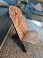 Vintage Afrikaanse stoel houtsnijwerk handwerk, Antiek en Kunst, Ophalen