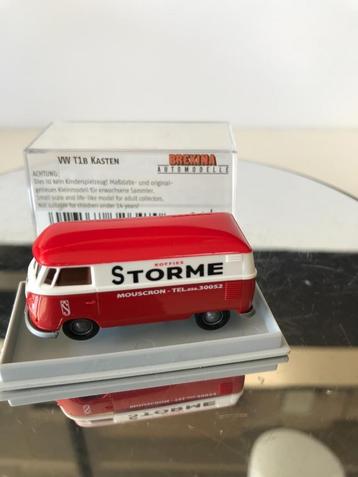 BREKINA - VOLKSWAGEN T1 - STORME KOFFIES MOUSCRON - 1:87, Envoi, Neuf, Bus ou Camion, Brekina