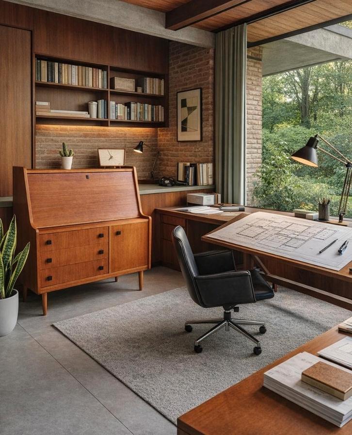 Prachtige vintage teakhouten highboard / secretaire, Huis en Inrichting, Kasten | Secretaires, Zo goed als nieuw, Ophalen of Verzenden