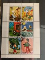 Disney pinnokio postzegels1972, Ophalen of Verzenden, Peter Pan of Pinokkio, Zo goed als nieuw, Papier, Kaart of Schrift
