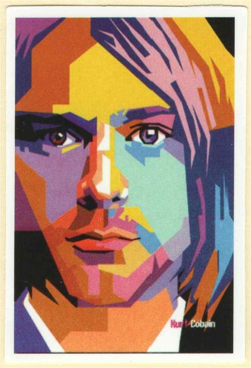 Kurt Cobain sticker #1, Collections, Musique, Artistes & Célébrités, Neuf, Envoi