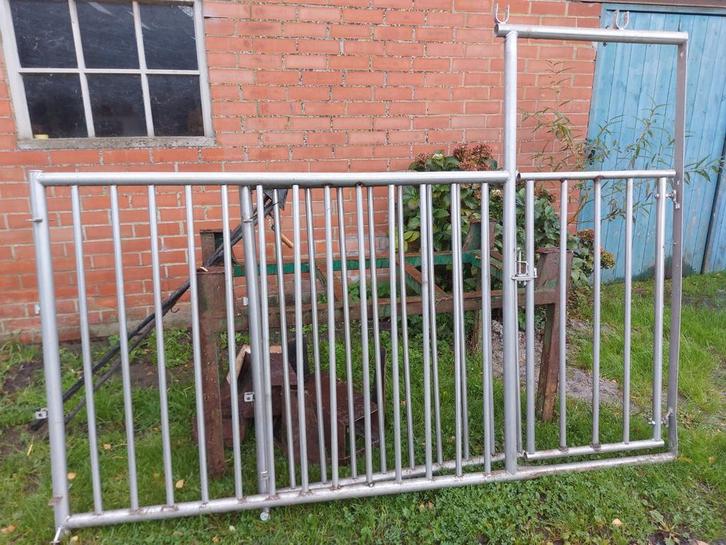 Hek dieren inox met poort, Dieren en Toebehoren, Overige Dieren-accessoires, Zo goed als nieuw, Ophalen