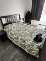 Cadre lit  et 2 tables de chevet / 100€, Ophalen, Gebruikt