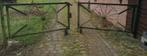 Hek karrewiel draaipoort, Jardin & Terrasse, Portes de jardin, Enlèvement, 100 à 150 cm, Utilisé, 200 cm ou plus