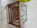 Vierkante salontafel genre Flamant, Huis en Inrichting, Ophalen, Minder dan 50 cm, Vierkant, Minder dan 50 cm