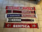 5 anciennes écharpes Benfica pour collectionneurs (dont cont, Comme neuf, Fanion ou Écharpe, Envoi