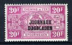 JO36 MH* 1929 - Type I, R est au-dessus de BL - Sot, Enlèvement ou Envoi, Non oblitéré, Trace d'autocollant