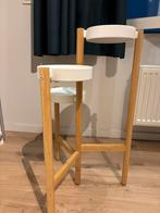 Plantenrekje wit en hout, Huis en Inrichting, Barkrukken, Ophalen, Gebruikt, 1 kruk, Hout