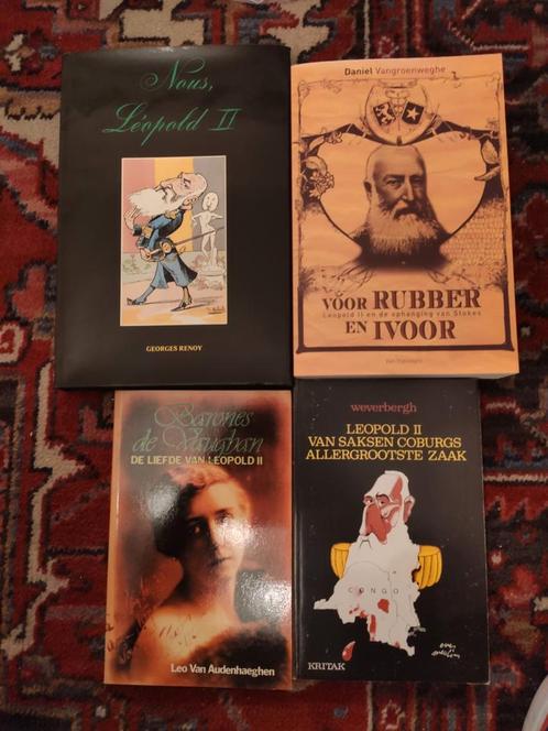 4 boeken over Koning Leopold II, Livres, Histoire nationale, Utilisé, Enlèvement ou Envoi